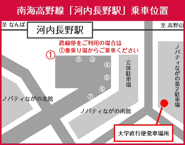 泉北高速鉄道「和泉中央駅」のバス停位置
