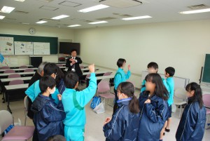 河内長野市立長野中学校がフィールドワークに来ました。