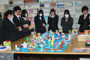 暁光高校と千代田短期大学の連携授業、その２